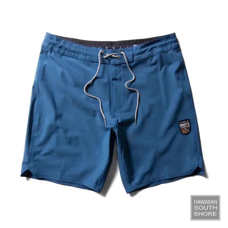 VISSLA Boardshorts Boy SOLID SET 17&quot; Ocean Blue - CLOTHING - [Surfboards Surf Shop and Clothing Boutique Honolulu]