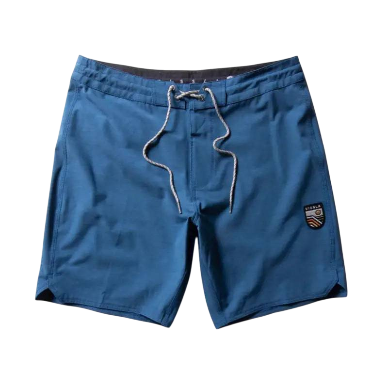 VISSLA Boardshorts Boy SOLID SET 17" Ocean Blue - CLOTHING - [Surfboards Surf Shop and Clothing Boutique Honolulu]