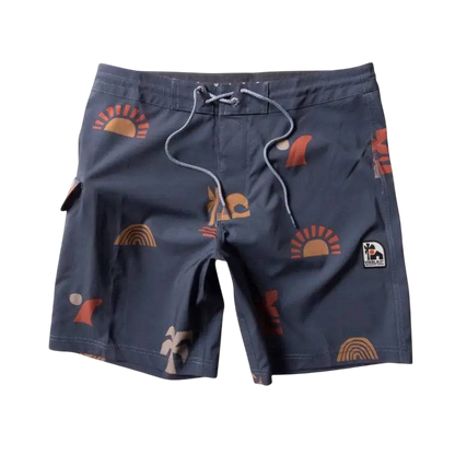 VISSLA Boardshorts ECO SURF FARM 17.5" 31-33 Midnight Color - CLOTHING - [Surfboards Surf Shop and Clothing Boutique Honolulu]