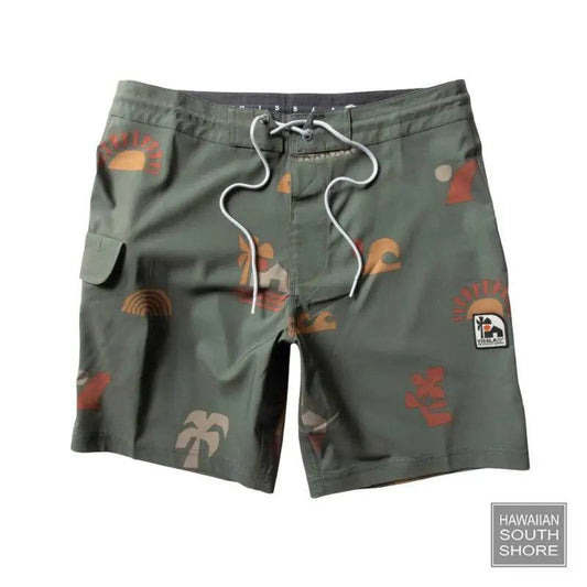 VISSLA Boardshorts ECO SURF FARM 17.5" 31-38 Surplus Color - CLOTHING - [Surfboards Surf Shop and Clothing Boutique Honolulu]