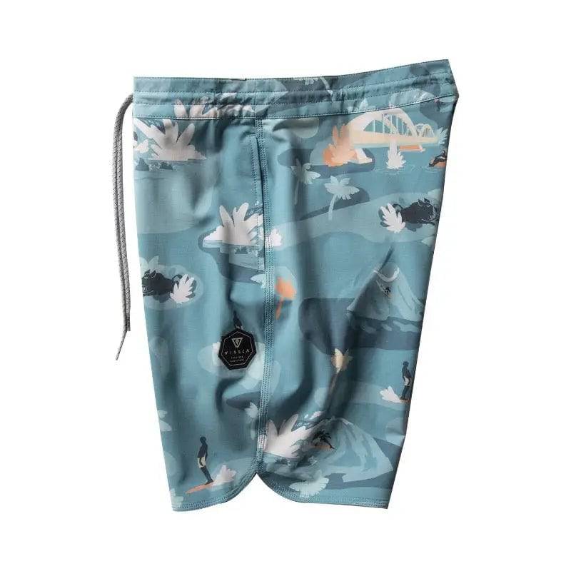 VISSLA Boardshorts Risky 18.5&quot; 30-38 Dark Teal Color - CLOTHING - [Surfboards Surf Shop and Clothing Boutique Honolulu]