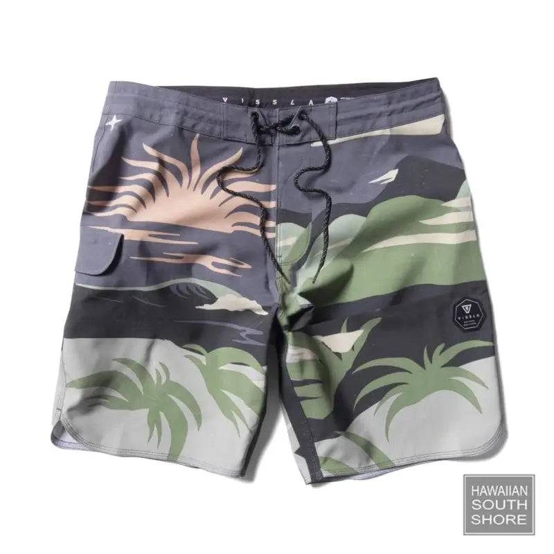 VISSLA Boardshorts SEASCAPE 18.5&quot; Phantom - CLOTHING - [Surfboards Surf Shop and Clothing Boutique Honolulu]