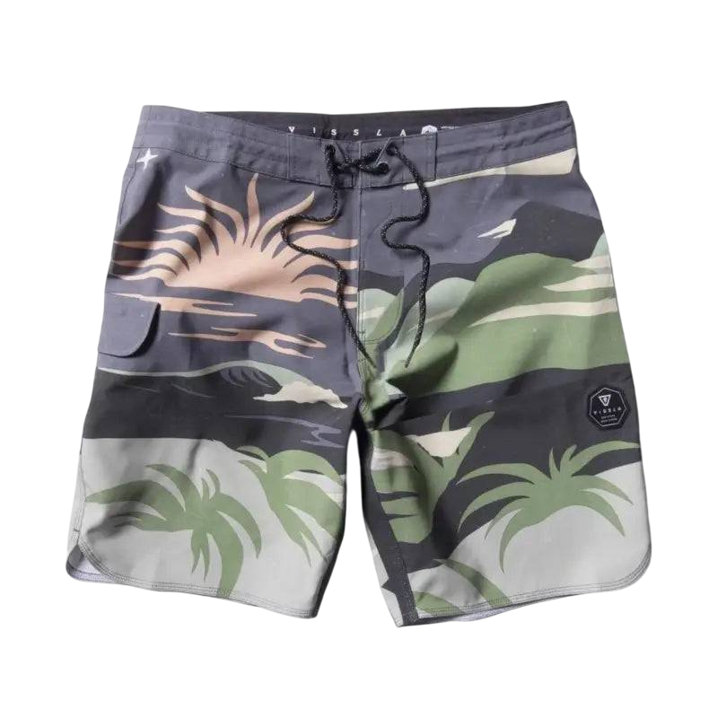 VISSLA Boardshorts SEASCAPE 18.5" Phantom - CLOTHING - [Surfboards Surf Shop and Clothing Boutique Honolulu]