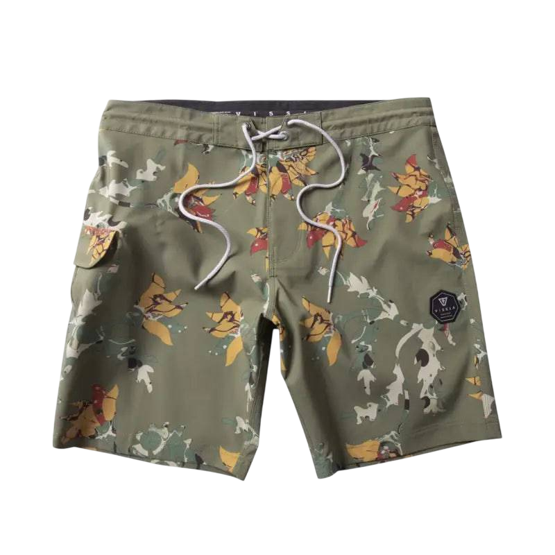 VISSLA Boardshorts Sight Study 18.5"  29-35 Olive - CLOTHING - [Surfboards Surf Shop and Clothing Boutique Honolulu]