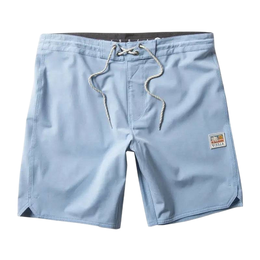 VISSLA Boardshorts Solid Sets 18.5" 28-34 Blue - CLOTHING - [Surfboards Surf Shop and Clothing Boutique Honolulu]