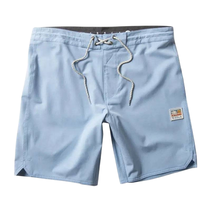 VISSLA Boardshorts Solid Sets 18.5" 28-34 Blue - CLOTHING - [Surfboards Surf Shop and Clothing Boutique Honolulu]