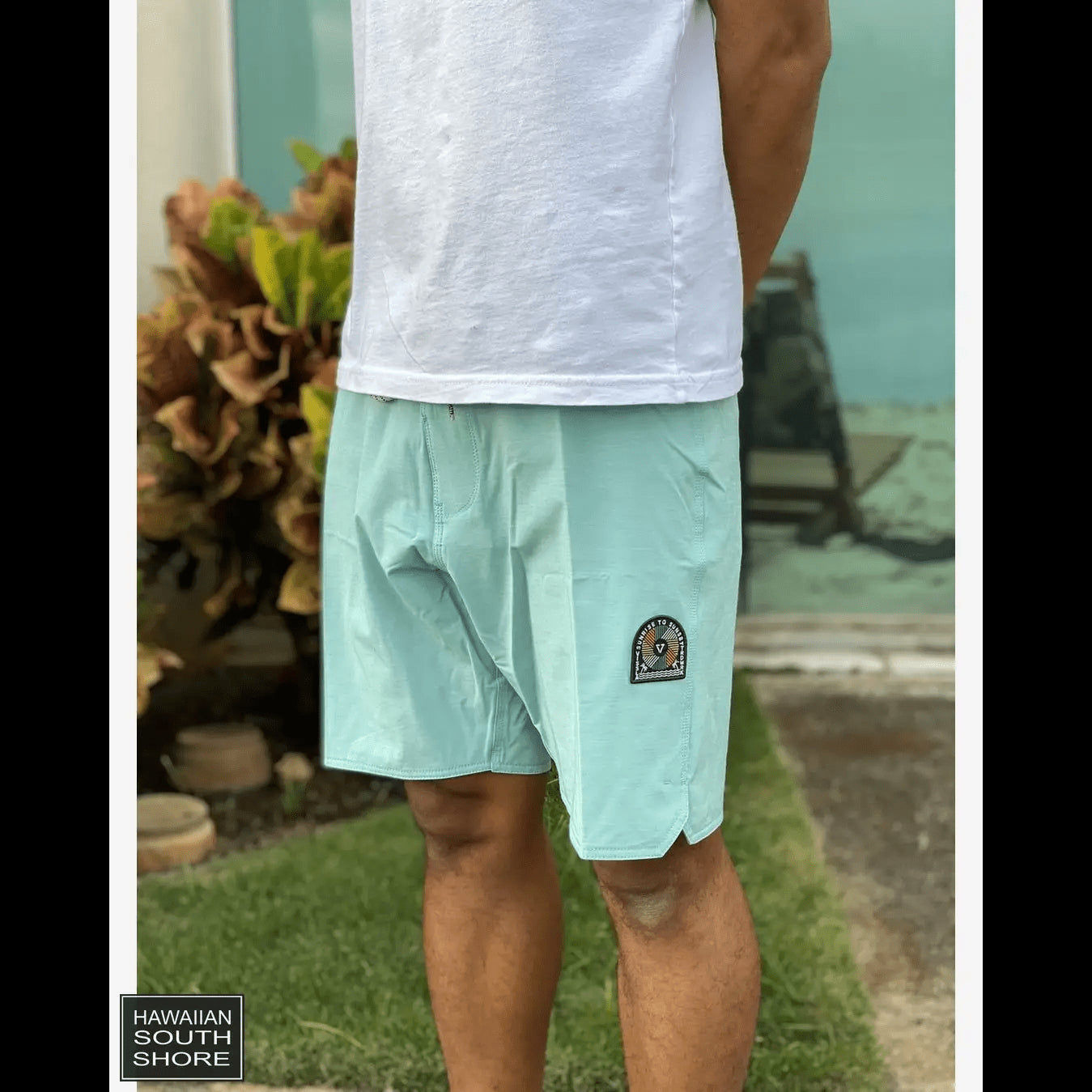 VISSLA Boardshorts Solid Sets 29-32 Jade Heather Color - CLOTHING - [Surfboards Surf Shop and Clothing Boutique Honolulu]