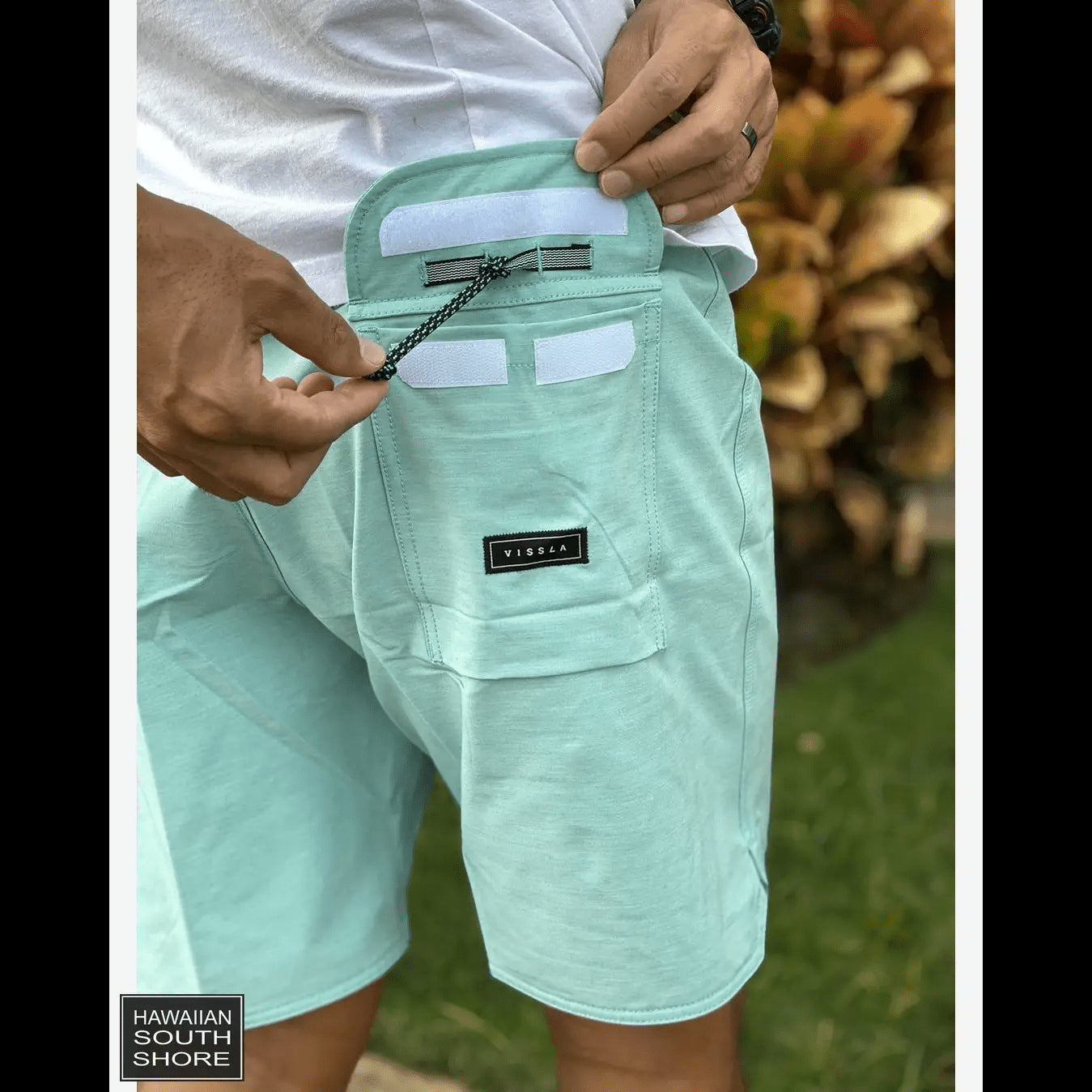 VISSLA Boardshorts Solid Sets 29-32 Jade Heather Color - CLOTHING - [Surfboards Surf Shop and Clothing Boutique Honolulu]