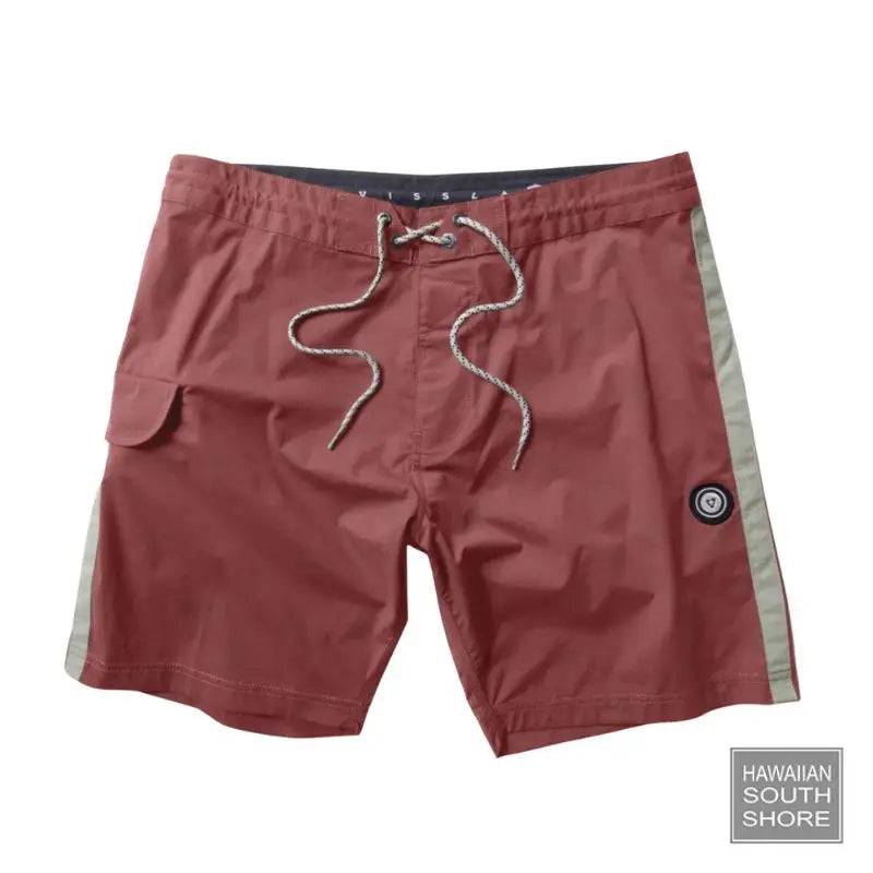 VISSLA Boardshorts TRIP OUT 17.5&quot; Red Wash - CLOTHING - [Surfboards Surf Shop and Clothing Boutique Honolulu]