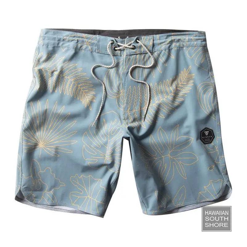 VISSLA Boardshorts Tropical Pleasures 18.5" 29-34 Storm Blue - CLOTHING - [Surfboards Surf Shop and Clothing Boutique Honolulu]