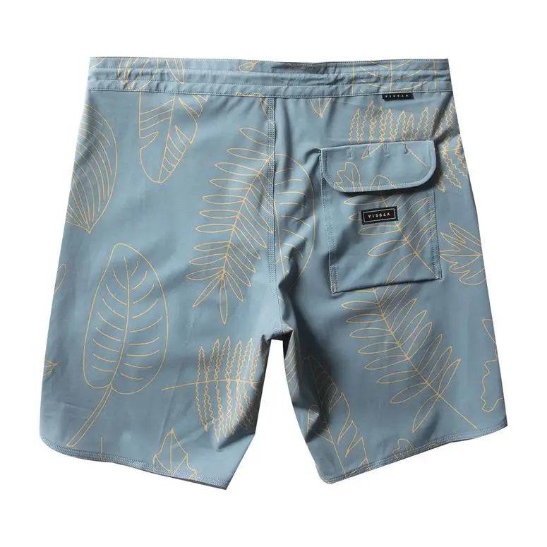 VISSLA Boardshorts Tropical Pleasures 18.5" 29-34 Storm Blue - CLOTHING - [Surfboards Surf Shop and Clothing Boutique Honolulu]