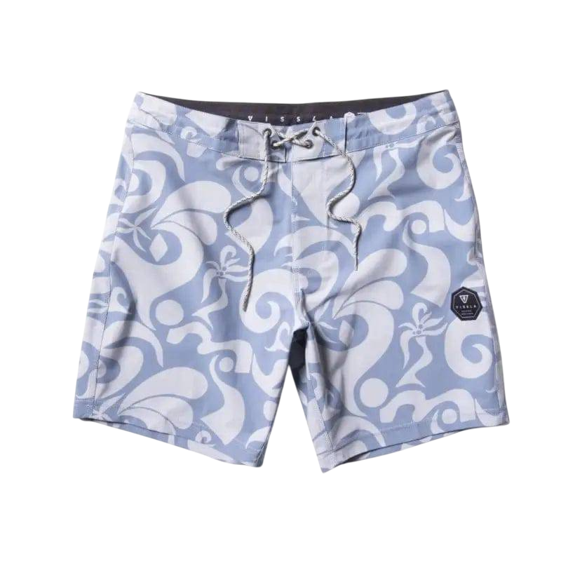 VISSLA Boardshorts TULUM TOWN 17.5" Royal Wash - CLOTHING - [Surfboards Surf Shop and Clothing Boutique Honolulu]