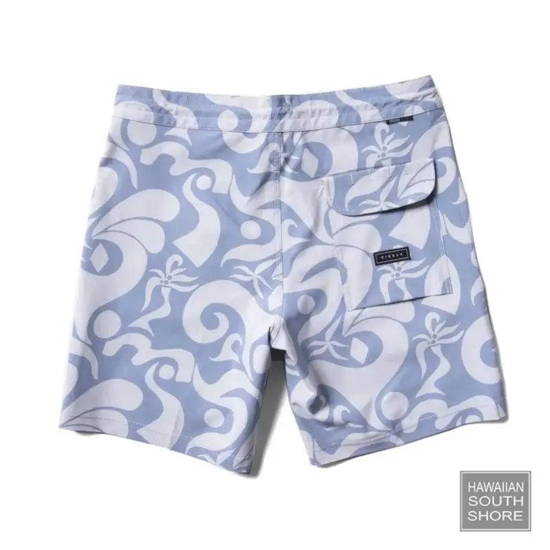 VISSLA Boardshorts TULUM TOWN 17.5" Royal Wash - CLOTHING - [Surfboards Surf Shop and Clothing Boutique Honolulu]