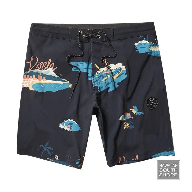 VISSLA Boardshorts Waikikooks 18.5" 30-34 Black - CLOTHING - [Surfboards Surf Shop and Clothing Boutique Honolulu]