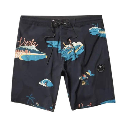 VISSLA Boardshorts Waikikooks 18.5" 30-34 Black - CLOTHING - [Surfboards Surf Shop and Clothing Boutique Honolulu]