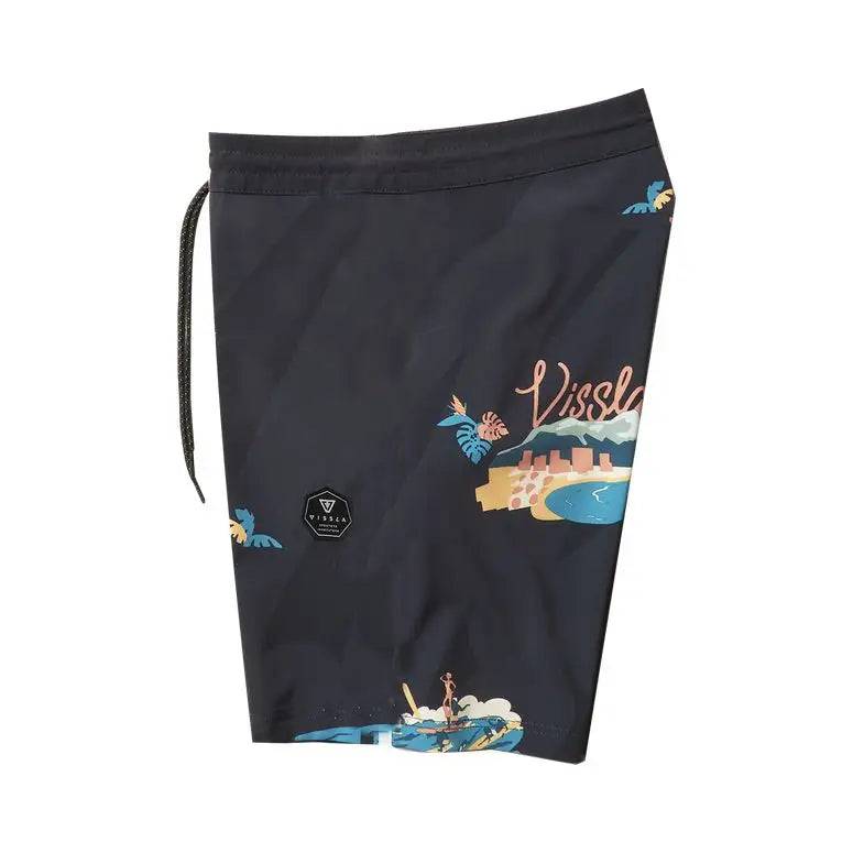 VISSLA Boardshorts Waikikooks 18.5" 30-34 Black - CLOTHING - [Surfboards Surf Shop and Clothing Boutique Honolulu]