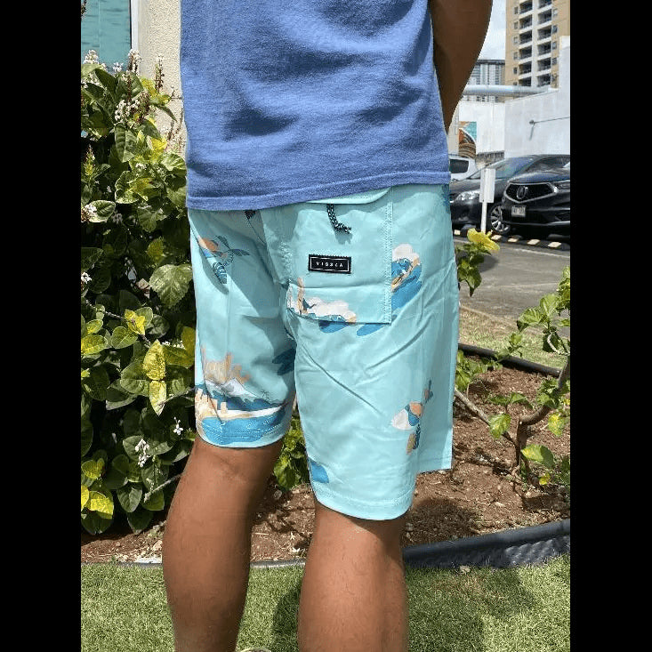 VISSLA Boardshorts Waikikooks 18.5" 31-36 Mint Color - CLOTHING - [Surfboards Surf Shop and Clothing Boutique Honolulu]