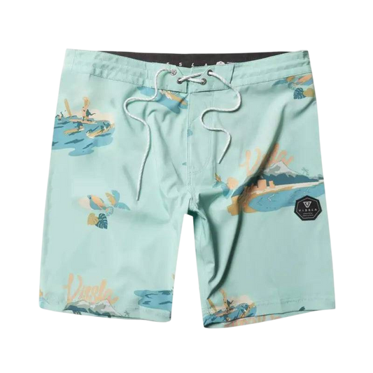 VISSLA Boardshorts Waikikooks 18.5" 31-36 Mint Color - CLOTHING - [Surfboards Surf Shop and Clothing Boutique Honolulu]