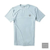 Vissla Rashguard Twisted Eco Short Sleeves Large Coral Blue Heather - CLOTHING - [Surfboards Surf Shop and Clothing Boutique Honolulu]