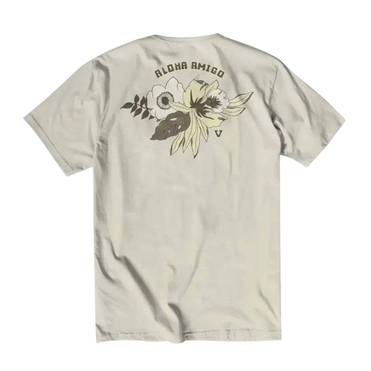 Vissla T-Shirt Aloha Amigo Pocket Mens Small-XLarge Bone - CLOTHING - [Surfboards Surf Shop and Clothing Boutique Honolulu]