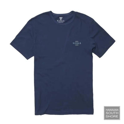 Vissla T-Shirt Amigo Palm Mens Small-XLarge Dark Denim - CLOTHING - [Surfboards Surf Shop and Clothing Boutique Honolulu]