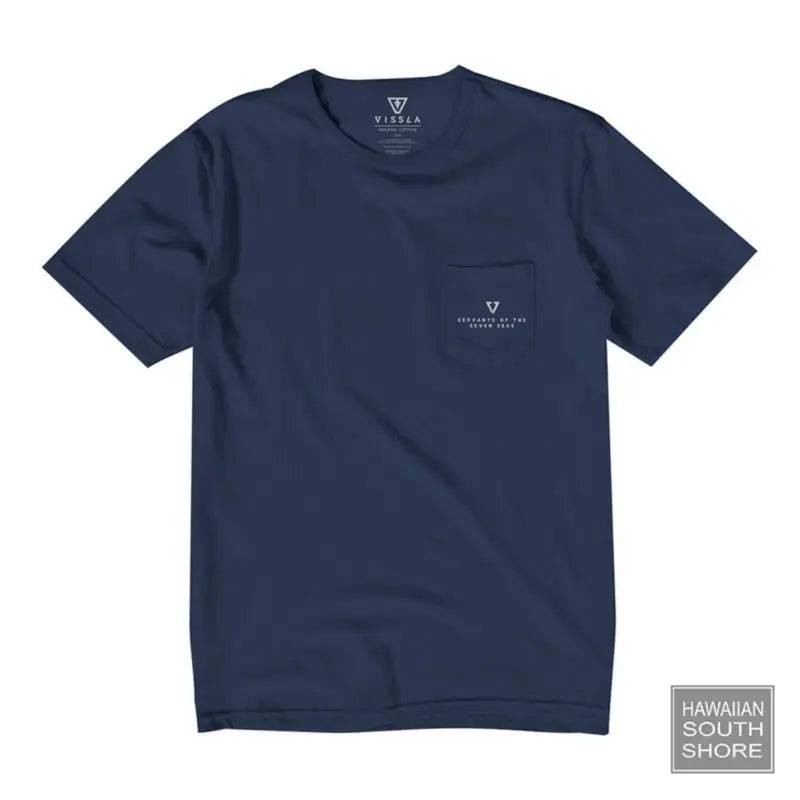 Vissla T-Shirt Elevation Pocket Mens Small-XLarge Dark Denim - CLOTHING - [Surfboards Surf Shop and Clothing Boutique Honolulu]