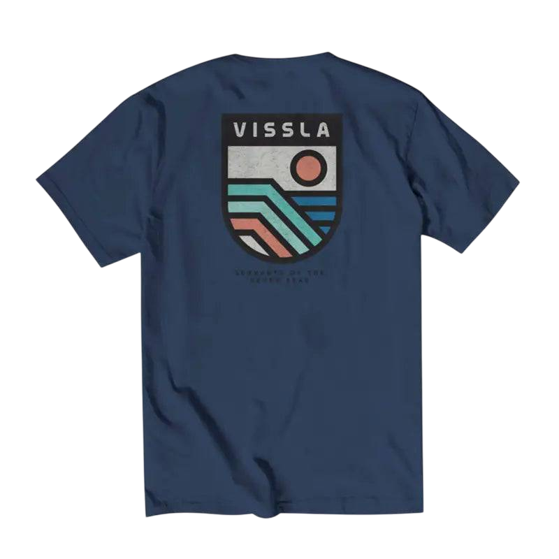 Vissla T-Shirt Elevation Pocket Mens Small-XLarge Dark Denim - CLOTHING - [Surfboards Surf Shop and Clothing Boutique Honolulu]