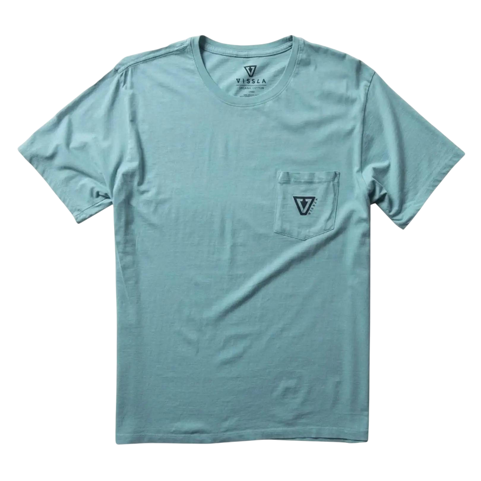 Vissla T-Shirt Est Premium Pocket Mens Small-XLarge Smokey Jade - CLOTHING - [Surfboards Surf Shop and Clothing Boutique Honolulu]