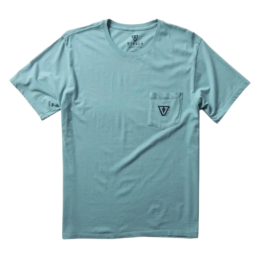 Vissla T-Shirt Est Premium Pocket Mens Small-XLarge Smokey Jade - CLOTHING - [Surfboards Surf Shop and Clothing Boutique Honolulu]