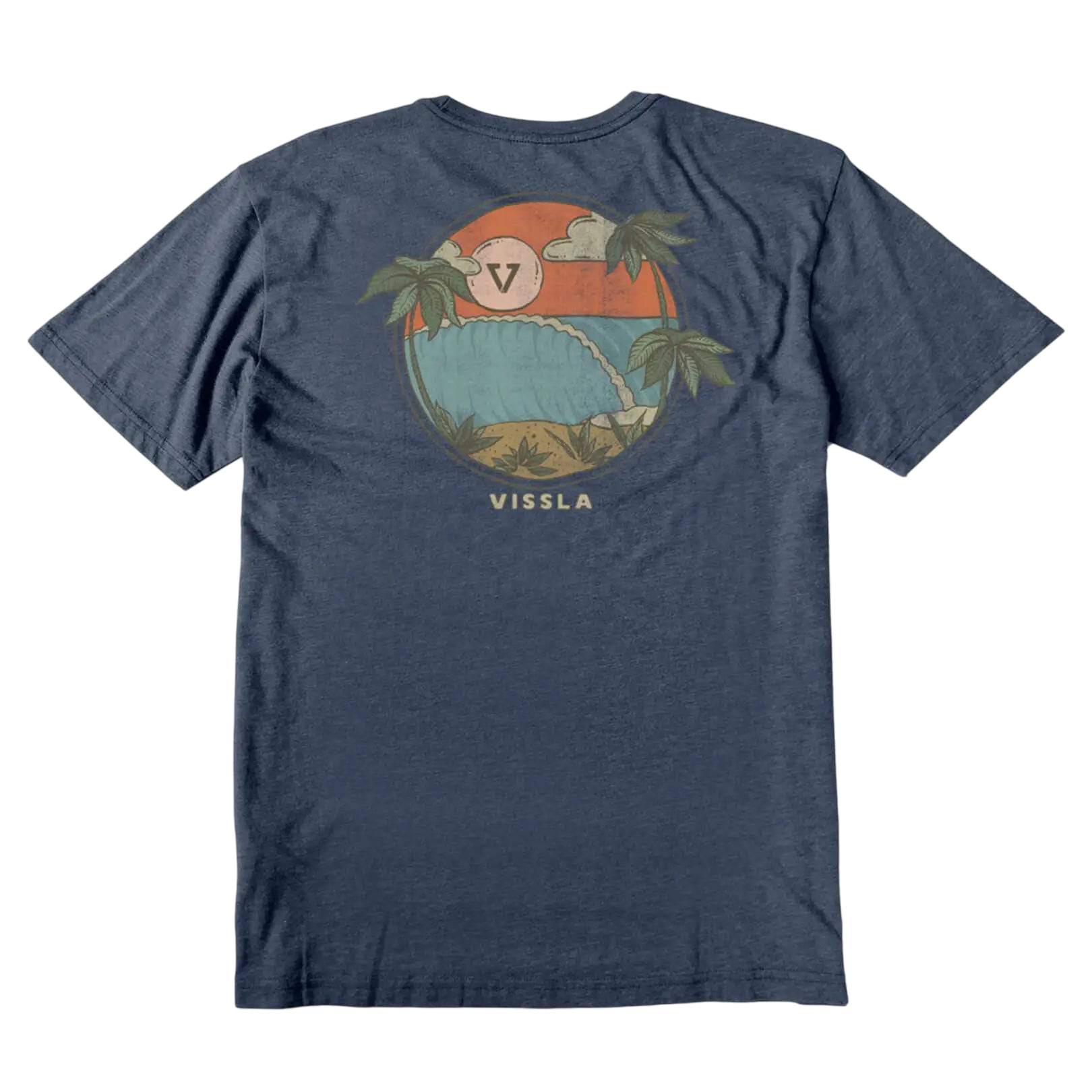 Vissla T-Shirt Hideway Youth Small-XLarge Navy Heather - CLOTHING - [Surfboards Surf Shop and Clothing Boutique Honolulu]