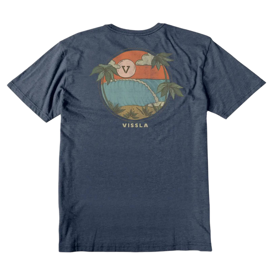 Vissla T-Shirt Hideway Youth Small-XLarge Navy Heather - CLOTHING - [Surfboards Surf Shop and Clothing Boutique Honolulu]