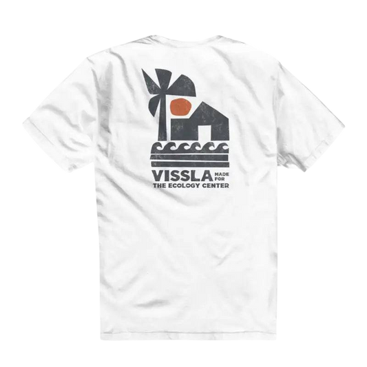 Vissla T-Shirt The Ecology Center Pocket Mens Small-XLarge White - CLOTHING - [Surfboards Surf Shop and Clothing Boutique Honolulu]