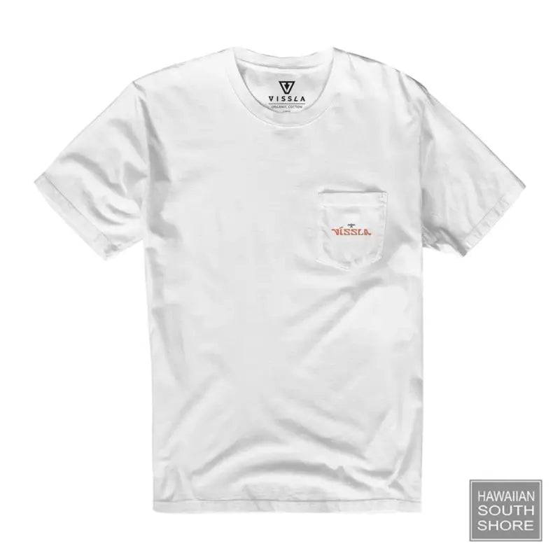 Vissla T-Shirt West Wind Pocket Mens Medium-XLarge White - CLOTHING - [Surfboards Surf Shop and Clothing Boutique Honolulu]