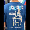 Vissla Tshirt CASINO VINTAGE WASH Adult Small-XLarge Blue - CLOTHING - [Surfboards Surf Shop and Clothing Boutique Honolulu]