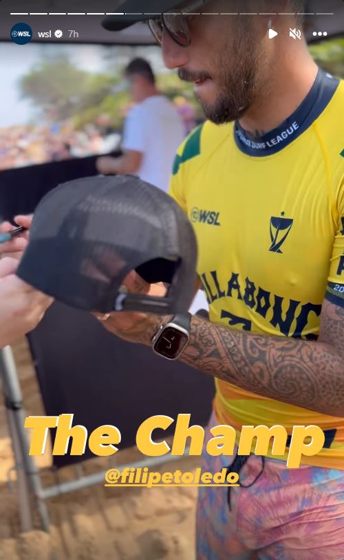 Filipe Toledo WSL Official watch Apple watch