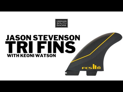 FCS II 3 Fins Jason Stevenson Performance Core LRG Carver Template Black