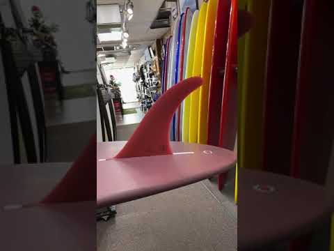 TAYLOR JENSEN Pro Flex Longboard Fin Fiberglass 7.0"-10"/Red Color